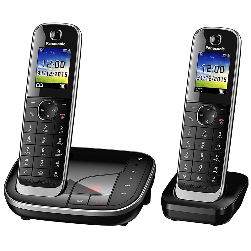 Panasonic KX-TGJ322GB Duo schnurloses Telefon Schwarz
