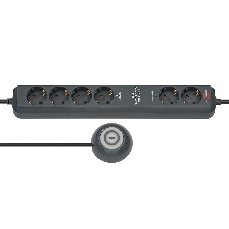Brennenstuhl Eco-Line Comfort Switch Plus Steckdosenleiste