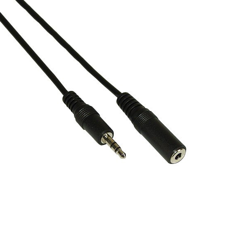 KlinkeVerlängerung 3,5mm Stecker/Buchse, Stereo 5m