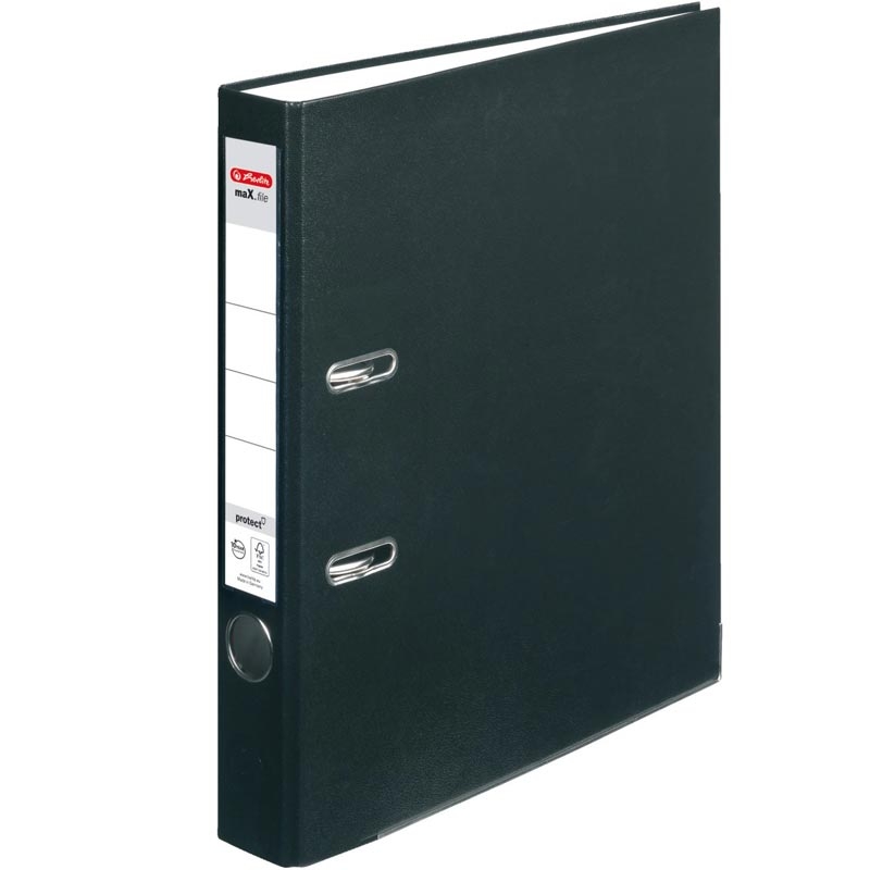 Herlitz Ordner maX.file protect A4 (5 cm) schwarz