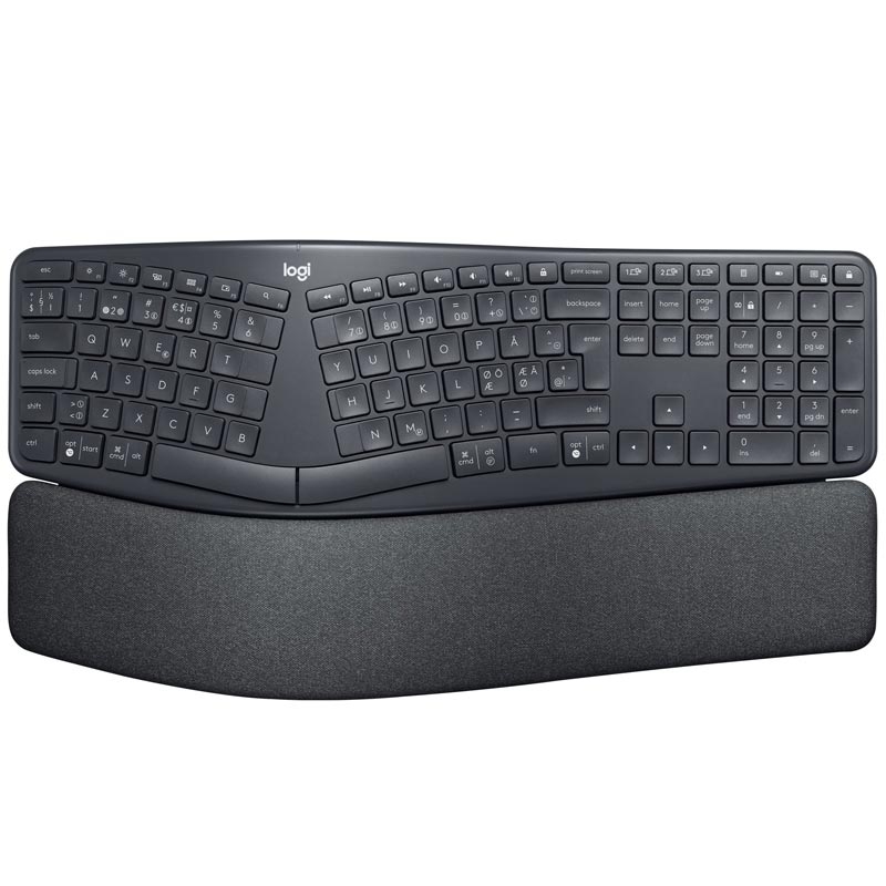 Logitech Ergo K860 kabellose ergonomische Tastatur schwarz