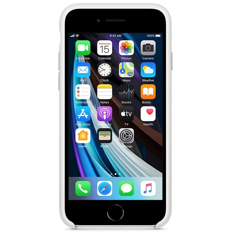 Apple iPhone SE Silicone Case MXYJ2ZM/A white Original Zubehör
