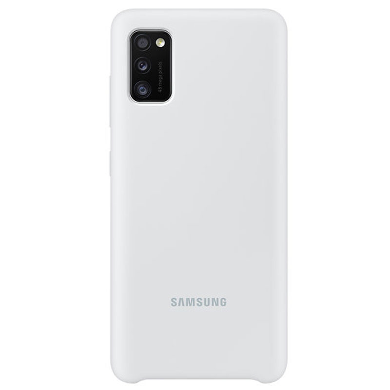Samsung Silicone Cover EF-PA415 für Galaxy A41 weiß