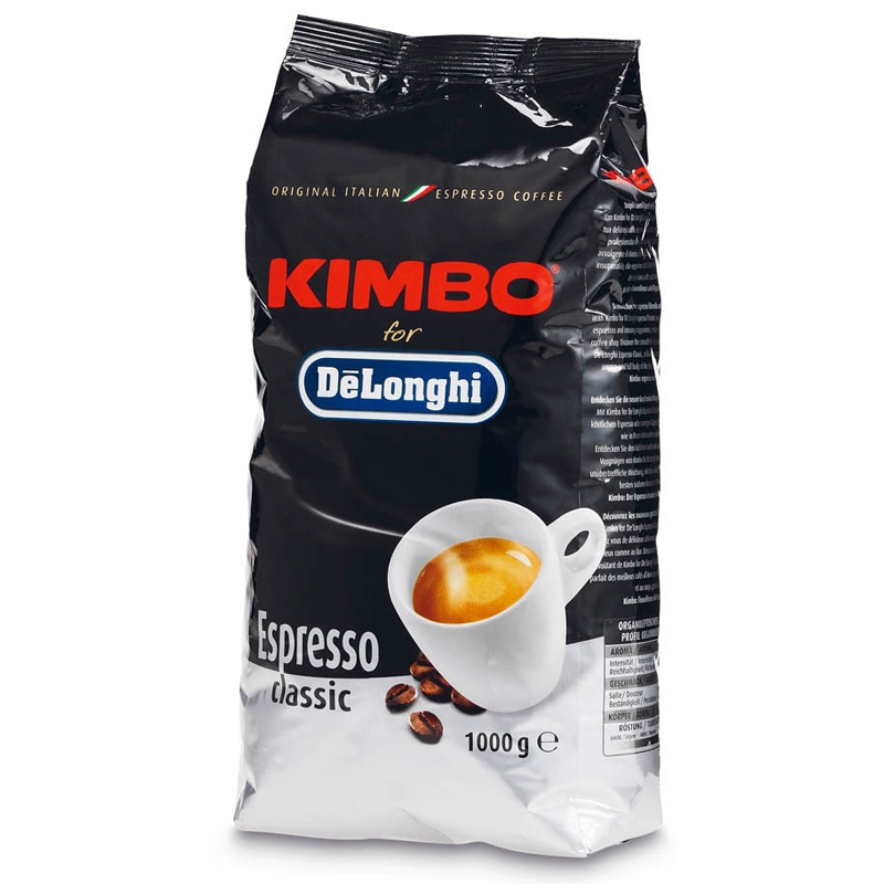 De’Longhi Caffe Classic (Grani) Kimbo-Röstung Kaffee Bohnen / 1kg
