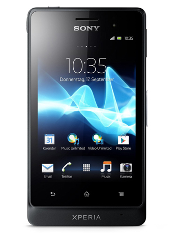 Sony Xperia GO (ST27i) tactile black Handy Outdoor