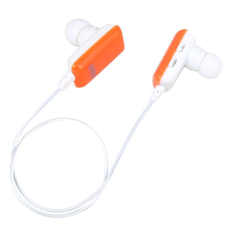 August EP605O in Ear Bluetooth Ohrhörer mit Mikrofon orange