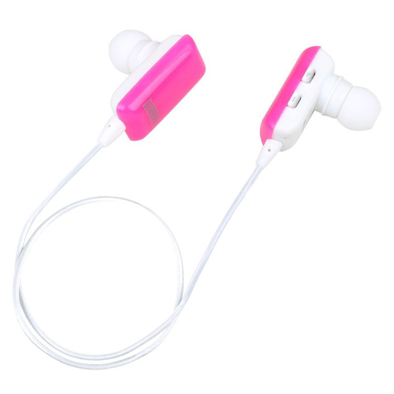 August EP605P in Ear Bluetooth Ohrhörer mit Mikrofon pink