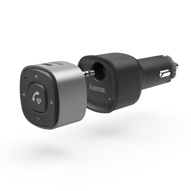 Hama Bluetooth-Receiver für Kfz mit 3,5-mm-Stecker und USB-Ladegerät