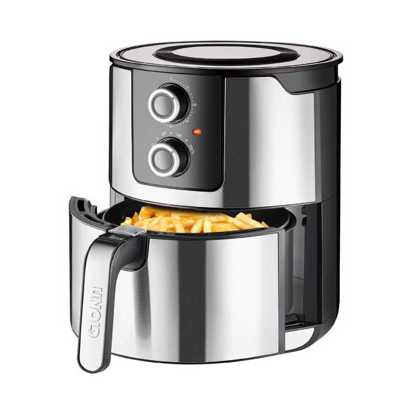 Unold 58655 Heißluftfritteuse XL edelstahl/schwarz