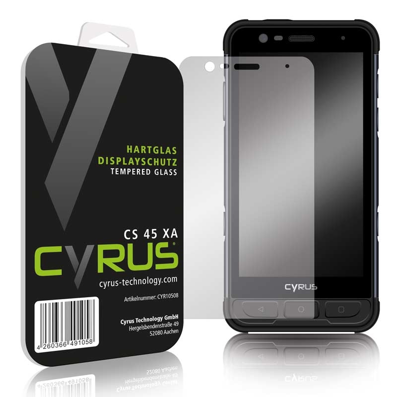 Cyrus Hartglas Displayschutzfolie für CS45XA