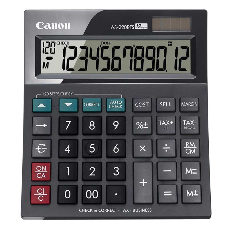 Canon AS-220RTS Taschenrechner schwarz